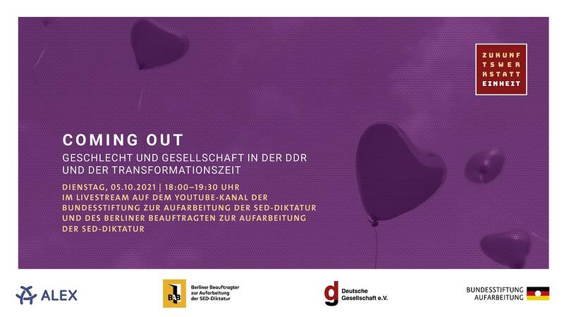 Coming Out. Geschlecht und Gesellschaft in der DDR und der Transformationszeit