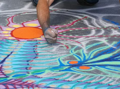 Bunte Straßenkunst