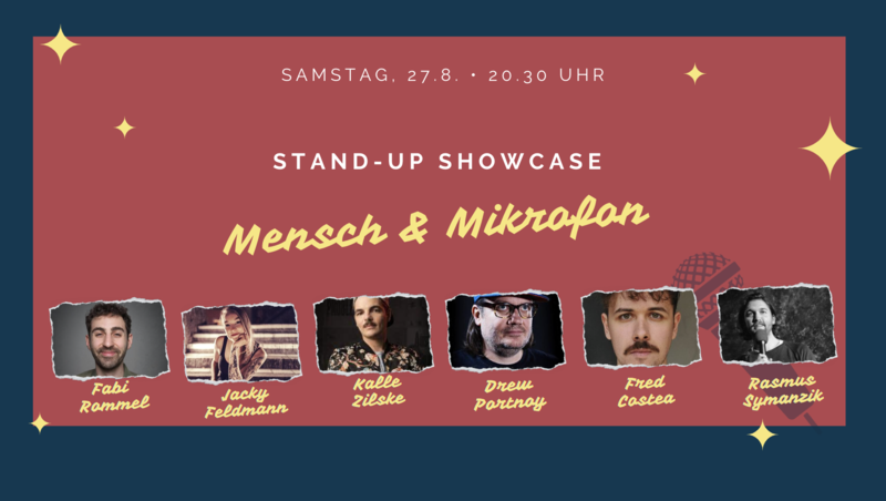 Stand-up Comedy • F-Hain • 20:30 Uhr Mensch & Mikrofon – Die Stand-up-Comedy-Show