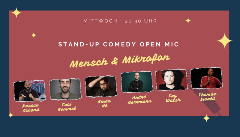 Stand-up Comedy • F-Hain • 20.30 Uhr | "Mensch und Mikrofon - Open Mic"