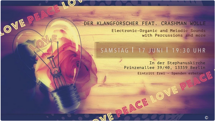 Konzert: LOVE + PEACE - Der Klangforscher feat. Crashman Wolle