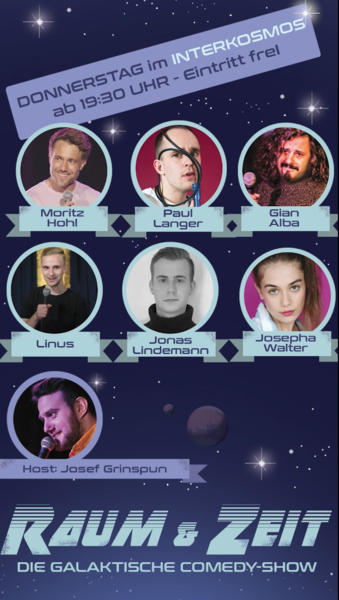 Stand-up Comedy-Show | Berlin-Lichtenberg | ab 19:30 Uhr | "Raum & Zeit" – die galaktische Comedy-Show im Interkosmos