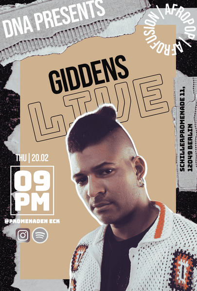 Giddens - Afrofusion/Afropop/Afrobeats - Live Performance