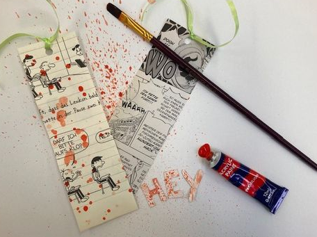 Sommer Challenge Clubtreffen: Lesezeichen aus alten Buchseiten basteln