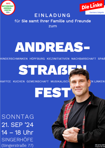 Kiezfest vom Mieterbeirat Andreaskiez und Damiano Valgolio (MdA)