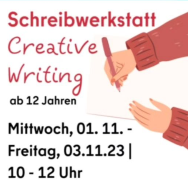 Schreibwerkstatt "Creative writing" für Jugendliche in den Herbstferien