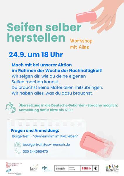 Seifen selber herstellen - Workshop mit Aline