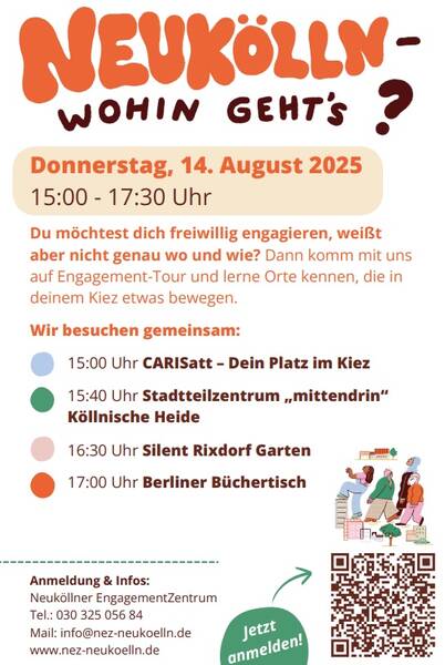 Engagement entdecken in Neukölln – Mitmach-Tour