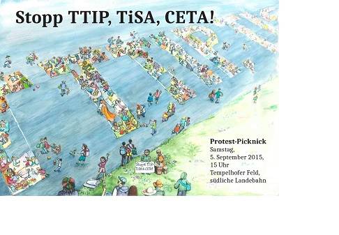  Der größte STOP TTIP, CETA, TISA Schriftzug der Welt!