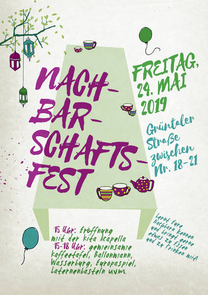 Nachbarschaftsfest in der Grüntaler Straße im Wedding