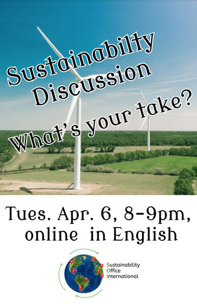 Online Sustainability Discussion (in English)