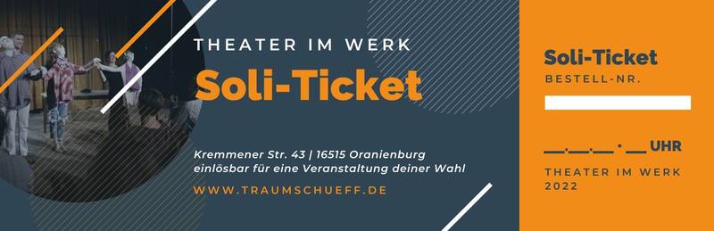 2x Soli-Tickets für Theatervorstellung in Oranienburg (29.01.)