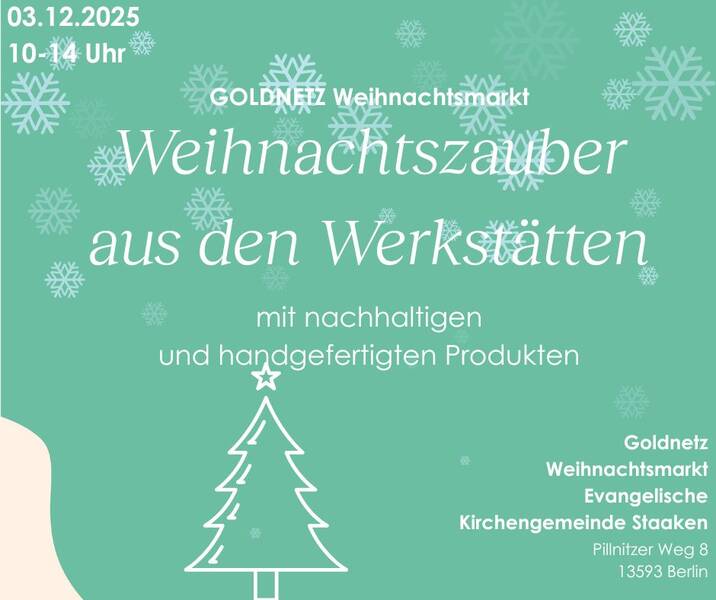 Sozialer Weihnachtsmarkt - Weihnachtszauber aus den Werkstätten, handgemacht und nachhaltig