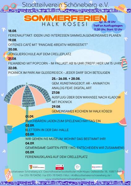 Sommerferienprogramm Stadtteilverein Schöneberg e.V.