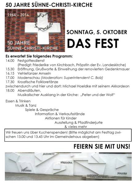 Jubiläumsfest 50 Jahre Sühne-Christi-Kirche