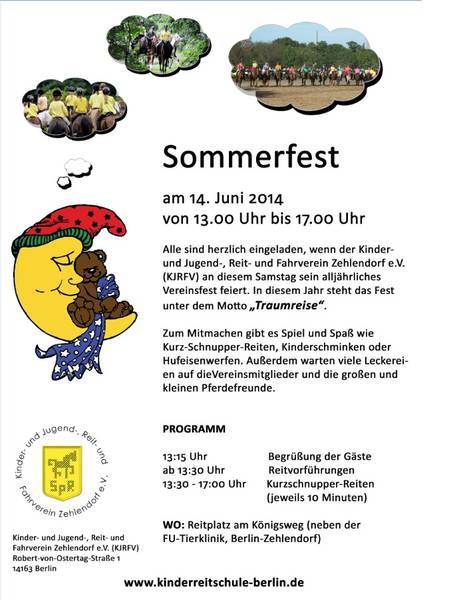 Sommerfest in der Kinderreitschule