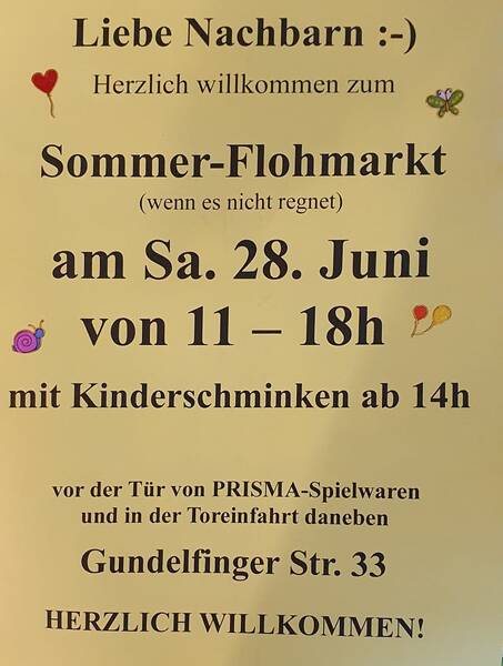 Sommer-Flohmarkt