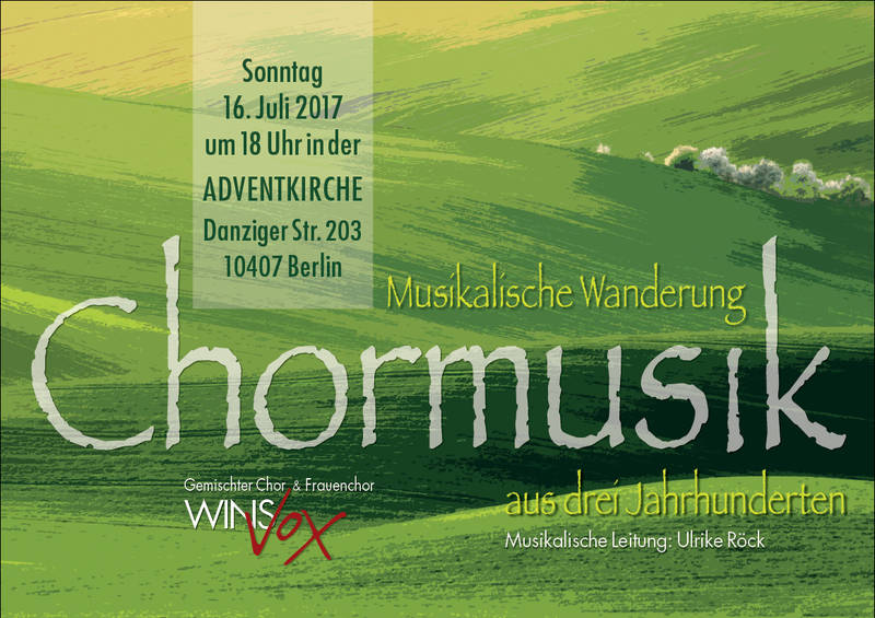 CHORKONZERT- MUSIKALISCHE WANDERUNG 