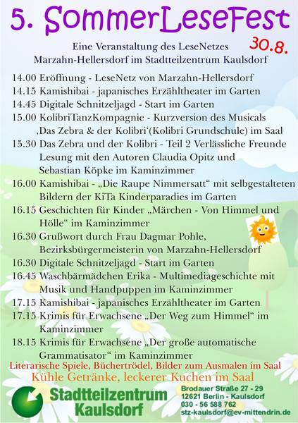 Sommerlestfest im Stadtteilzentrum Kaulsdorf