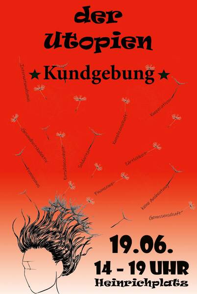 "Markt der Utopien" - Kundgebung am Heinrichplatz