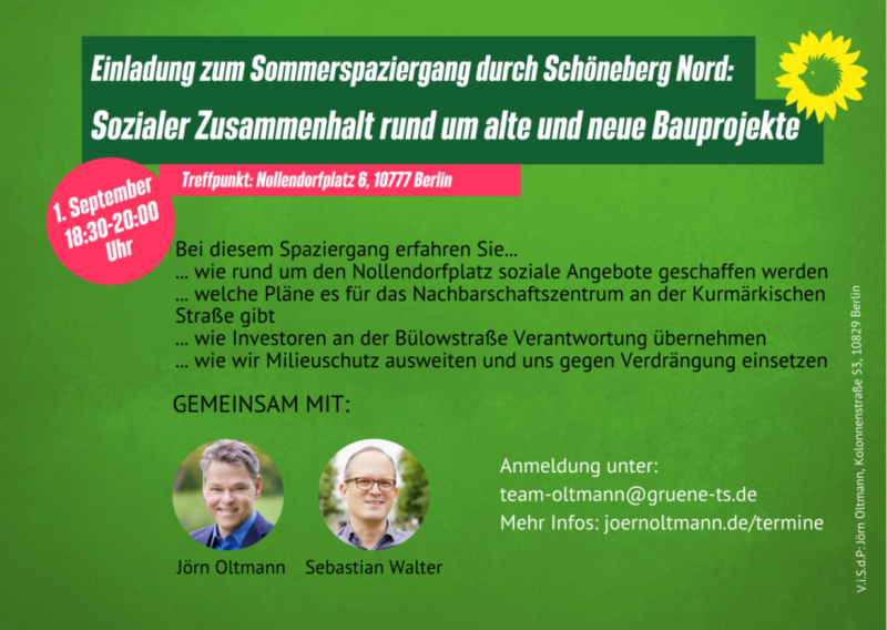 Sommerspaziergang durch Schöneberg Nord: Sozialer Zusammenhalt rund um alte und neue Bauprojekte