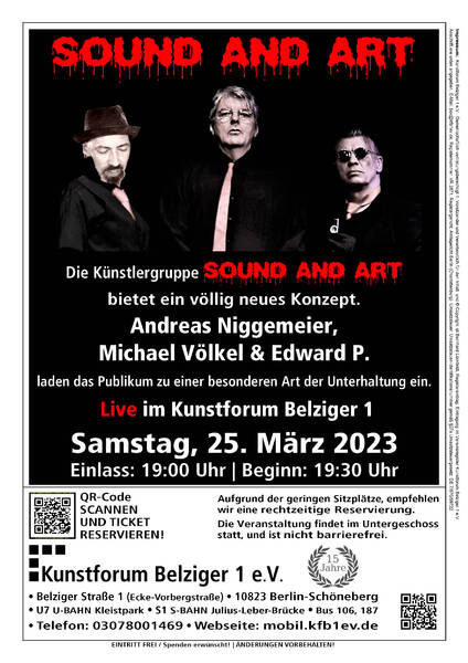 Sound and Art Live im Kunstforum Belziger 1