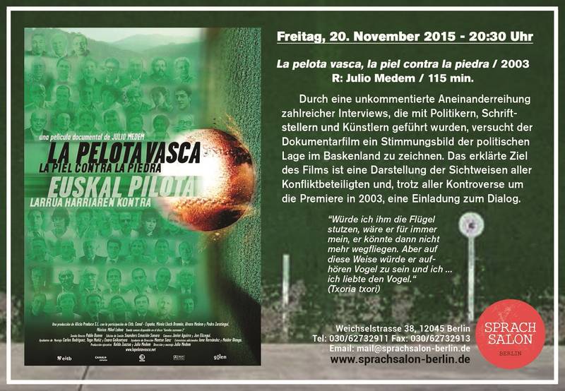 Filmabend mit einem Spanischem Film