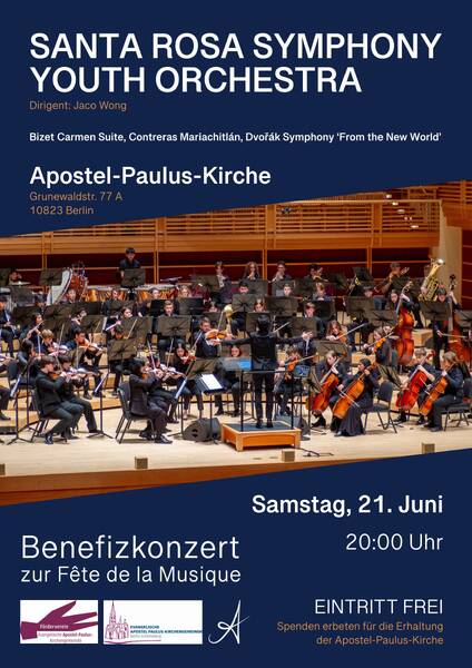 Santa Rosa Symphony Youth Orchestra // Benefizkonzert Apostel-Paulus-Kirche Berlin