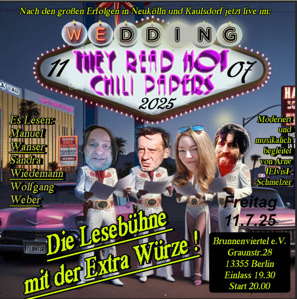 Lesebühne 'They Read Hot Chilli Papers'