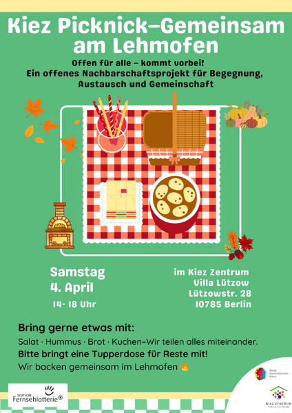 Kiez-Picknick - gemeinsam am Lehmofen