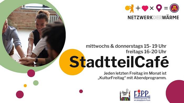 StadtteilCafé im Stadtteilzentrum Kreativhaus auf der Fischerinsel