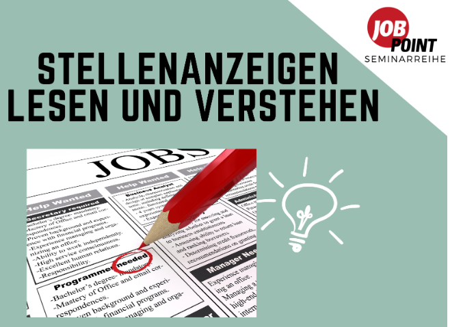 Online-Veranstaltung: Stellenanzeigen richtig lesen und verstehen