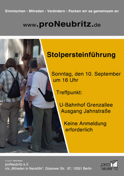 Stolpersteinführung