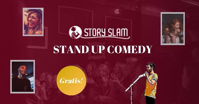 STORY SLAM -  Stand Up Comedy und Storytelling Open Mic Show - Die humorvolle Sonntagsshow am späten Nachmittag - lustige Geschichten live von der Bühne - PRENZLAUER BERG - 17:30 Uhr
