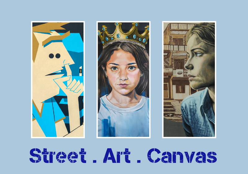  Street.Art.Canvas: Gruppenausstellung von Vidam, Mate und Keinom