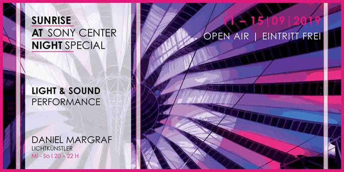 Sunrise at Night - Light & Sound Performance im Sony Center