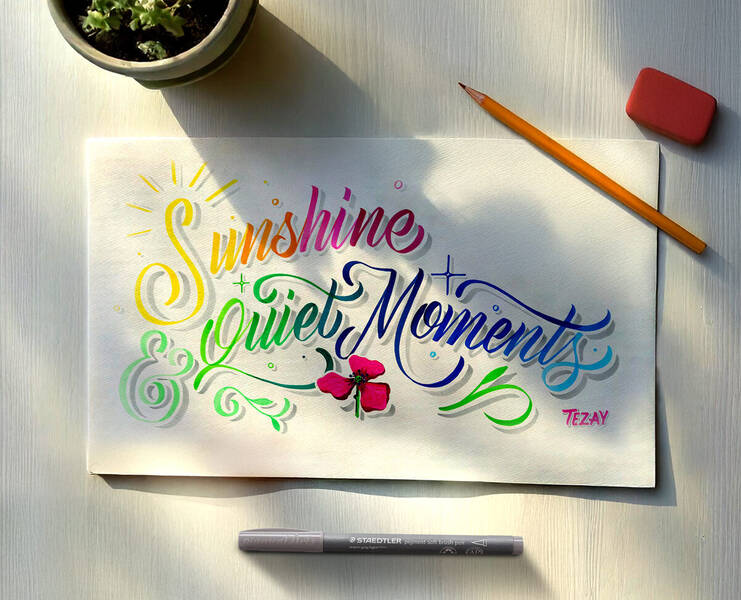 Handlettering-Workshop in der Adolf-Reichwein-Bibliothek