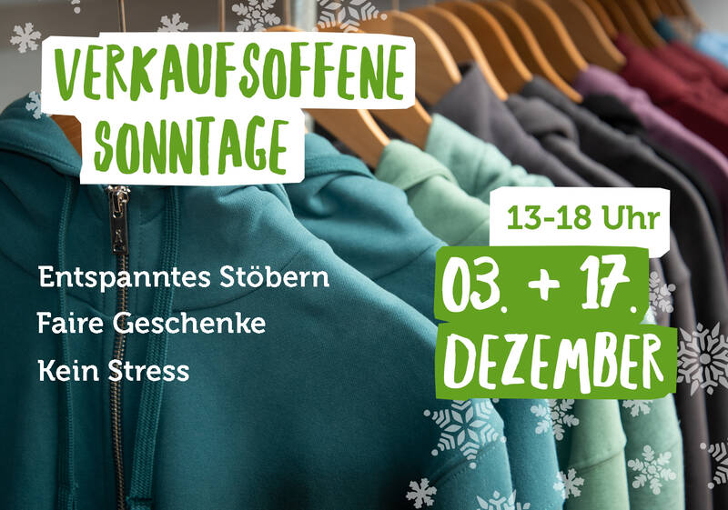 Nachhaltiges Weihnachtsshopping den Verkaufsoffenen Adventssonntagen
