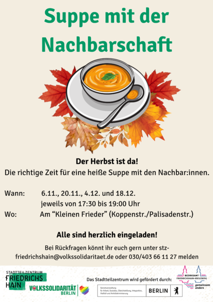 Suppe mit der Nachbarschaft