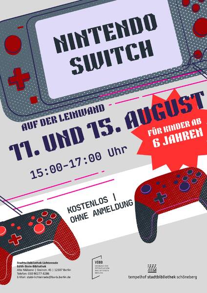 Switch-Nachmittag in der Stadtteilbibliothek Lichtenrade