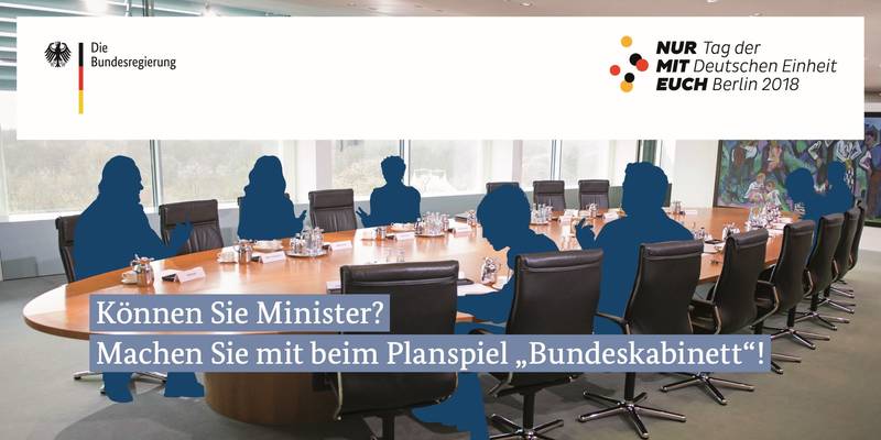 Tag der Deutschen Einheit: Planspiel „Bundeskabinett“