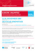Kurzfilmforum | Europe: Unlimited |13. - 14. November 2014 | jeweils ab 17 Uhr