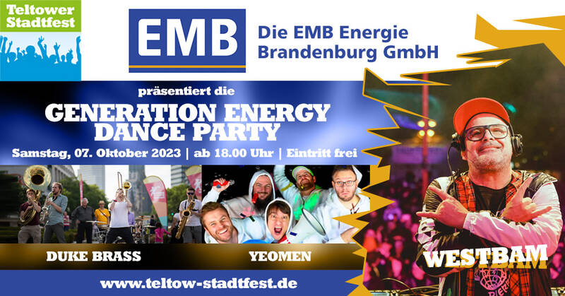 Das Teltower Stadtfest 2023 u.a. mit Westbam