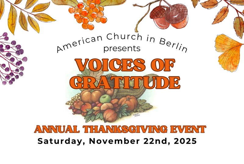 Thanksgiving 2025- Concert & Reception (Konzert mit Empfang)