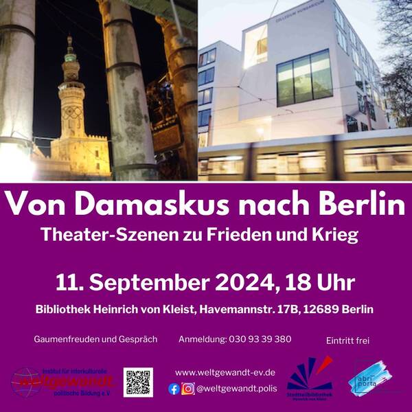 Von Damaskus nach Berlin. Geschichten zu Frieden und Krieg