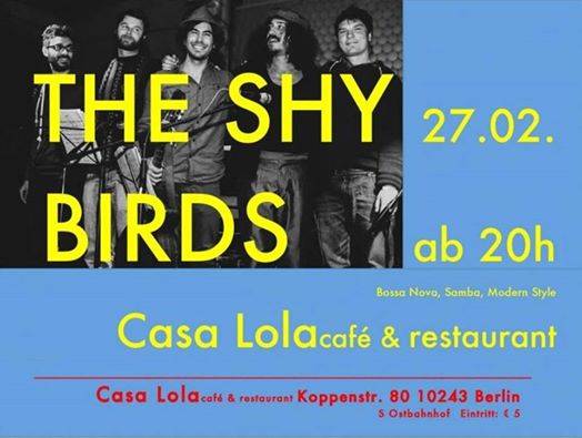 LIVE MUSIK - The Shy Birds im Casa Lola