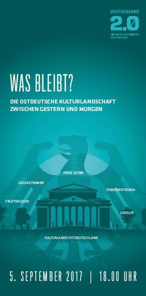 Was bleibt? Die ostdeutsche Kulturlandschaft zwischen gestern und morgen