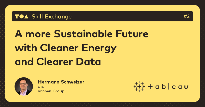 TOA Skill Exchange: A more Sustainable Future with Cleaner Energy and Clearer Data