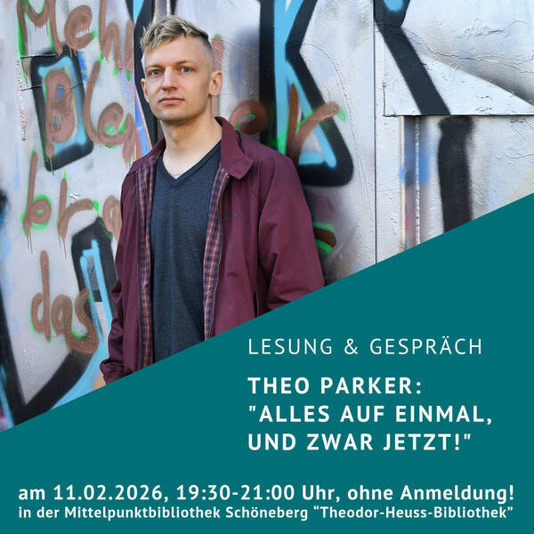 Lesung & Autorengespräch mit Theo Parker zu ADHS
