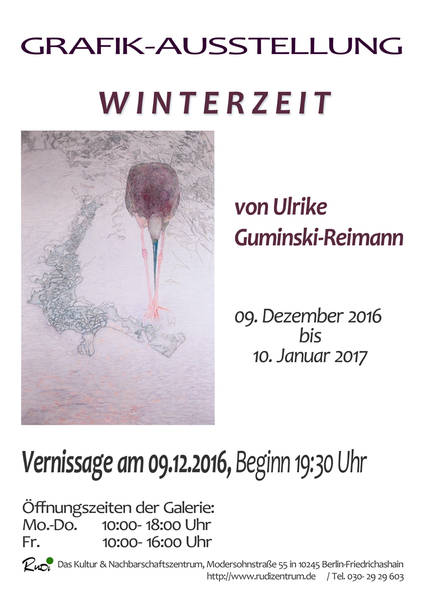 Vernissage 09.12.2016 Ulrike Guminski Ausstellung Kunst in Berlin